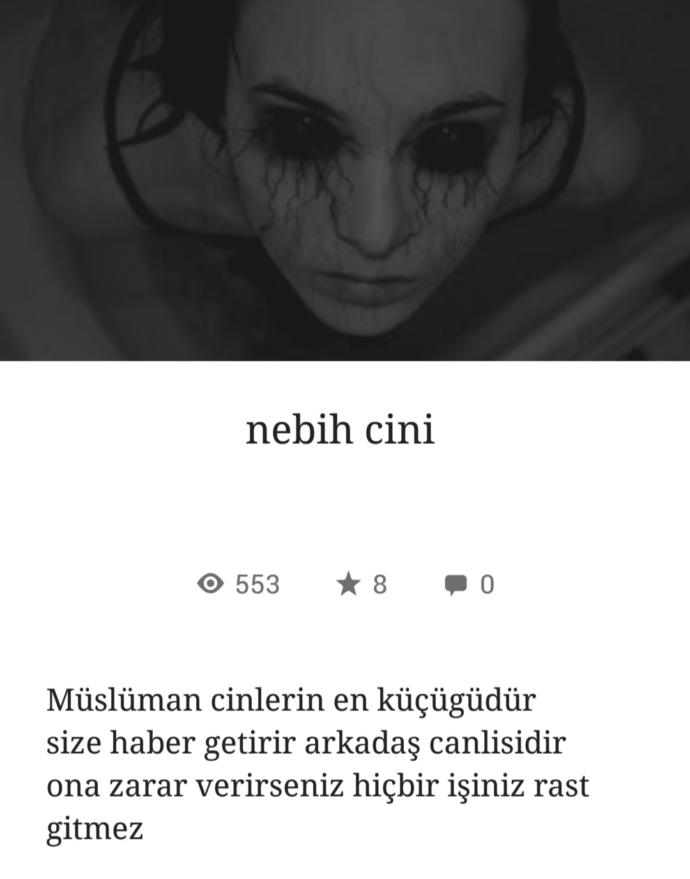 Cin çagiran var mı varsa geldimi geldiyse noldu😁?