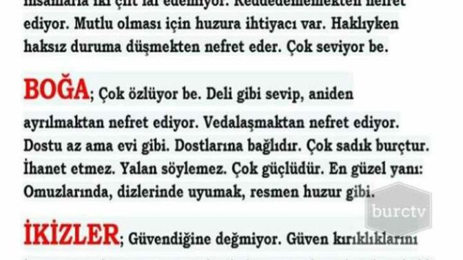 Burcunuz nedir?