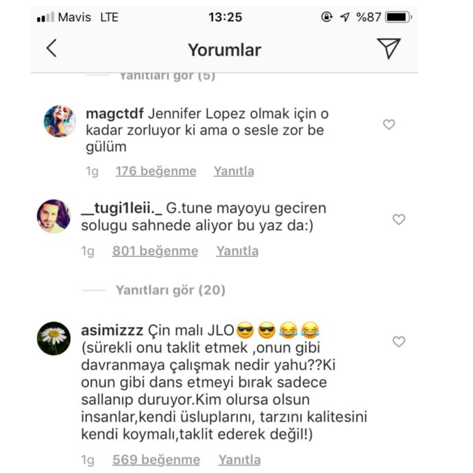 Yorumların hepsini koymaya gönlüm elvermedi! Daha kötüsü de var, çok hemde...