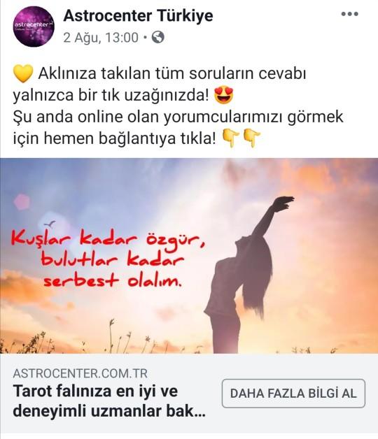 Astrocenter sitesinde fal baktırdınız mı?