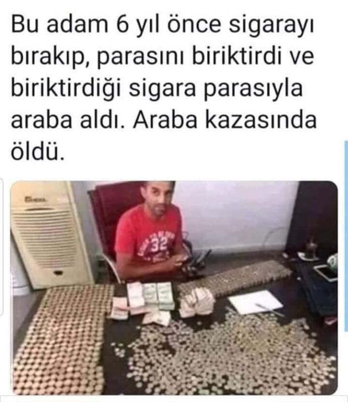 Sigara içen insanlar mı daha çok ölüyor yoksa trafik kazalarında mı?