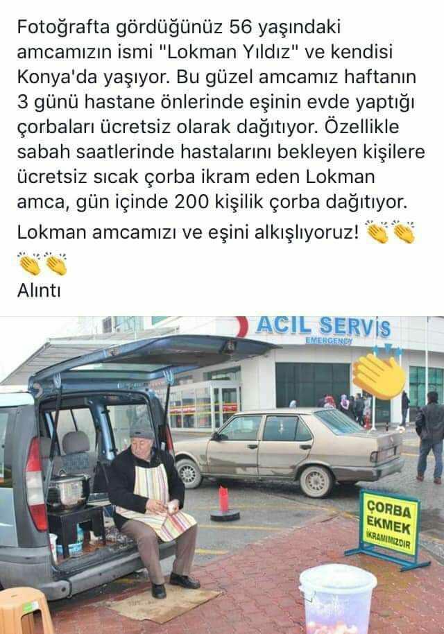 Siz olsanız ekonomik durumunuz ile para içinde de yüzseniz insanlara bedava çorba dağıtır mısınız?
