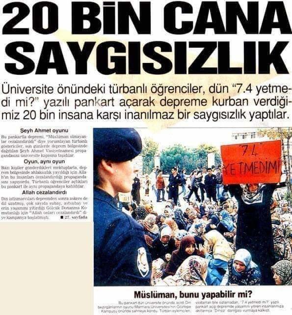 Depremlerle dini inanç arasında bir bağlantı var mı sizce?