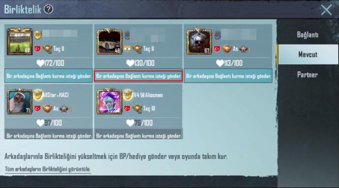 Pubg birliktelik nedir, nasıl yapılır? Pubg partner olma, partner gizleme yolu nedir?