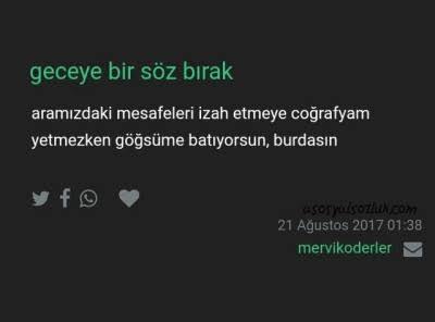Evet bu gece için notunuz var mı?