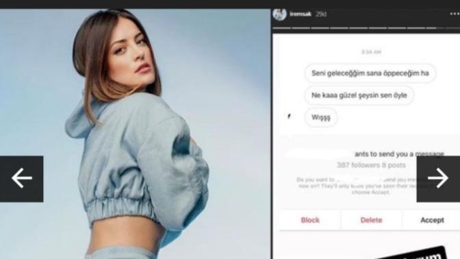 İrem Sak kendisine gelen taciz mesajlarını ifşa etmiş. Sizce de iyi yapmamış mı?
