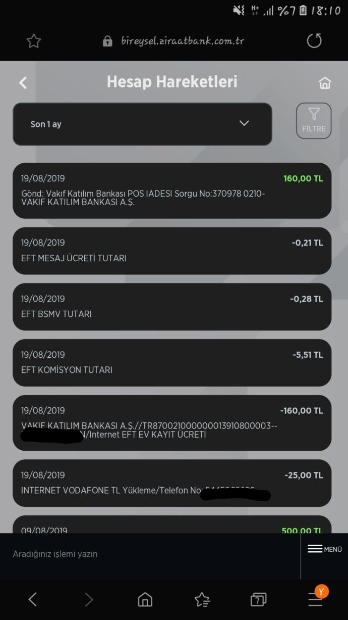 Ziraat mobilden ibana attım ama böyle oldu arkadaşlar nasıl aynı para tekrardan geldi? karşı taraf tekrar iade etmiş olabilir mi?