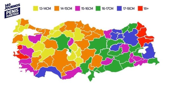 Şehirlere göre penis uzunluğu siz ne düşünüyorsunuz?
