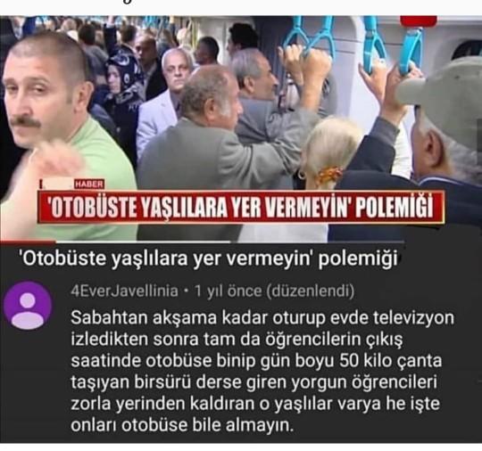 Toplu taşıma araçlarında kimlere yer veriyorsunuz?