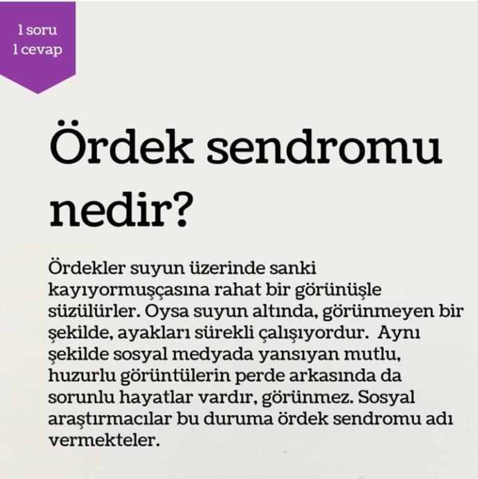 Hiç ördek sendromuna yakalandın mı?