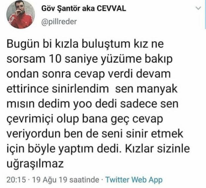 Mesajınıza geç cevap veren flörtünüze verdiğiniz en yaratıcı tepki neydi?