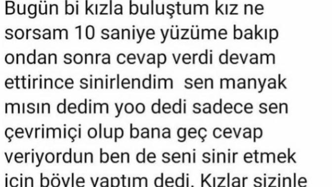 Mesajınıza geç cevap veren flörtünüze verdiğiniz en yaratıcı tepki neydi?