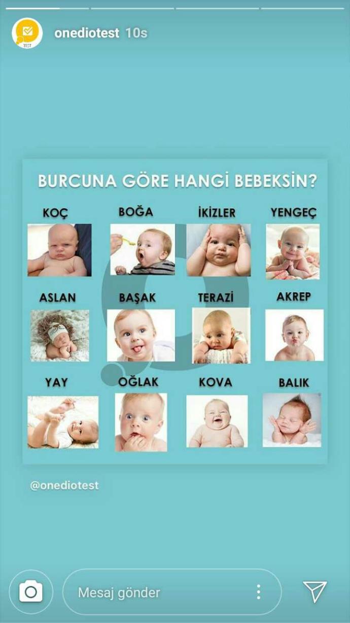 Burcuna nasil bir bebeksin?