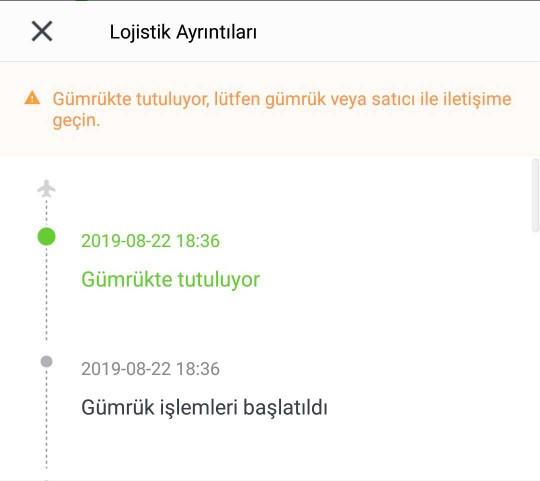 AliExpress gümrükte tutulan ürün nasıl alınır?