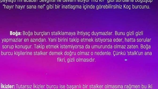 Burçlar Nasıl Bir Stalker?
