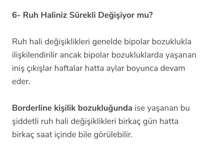 Borderline Kişilik Bozukluğu Hakkında Bilginiz var mı?