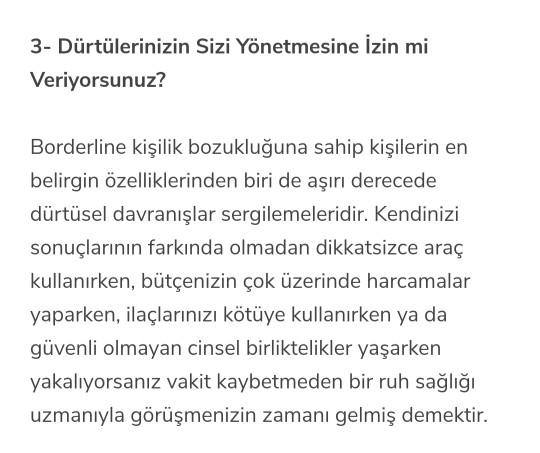 Borderline Kişilik Bozukluğu Hakkında Bilginiz var mı?