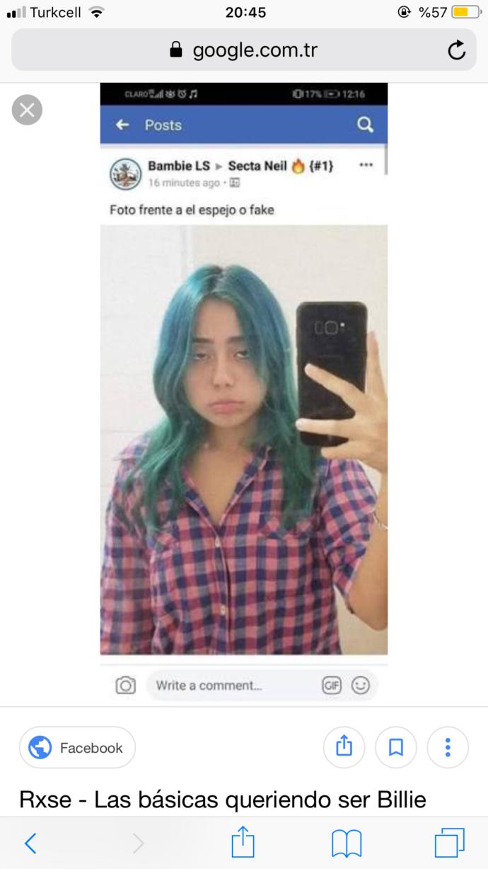 Arkadaşlar beni Billie Eilish’e benzetiyolar, sizce benziyor muyum?