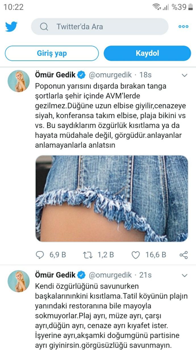 Ömür Gedik Gündem Oldu, Şort Hakkında Yorumlarınız Neler?