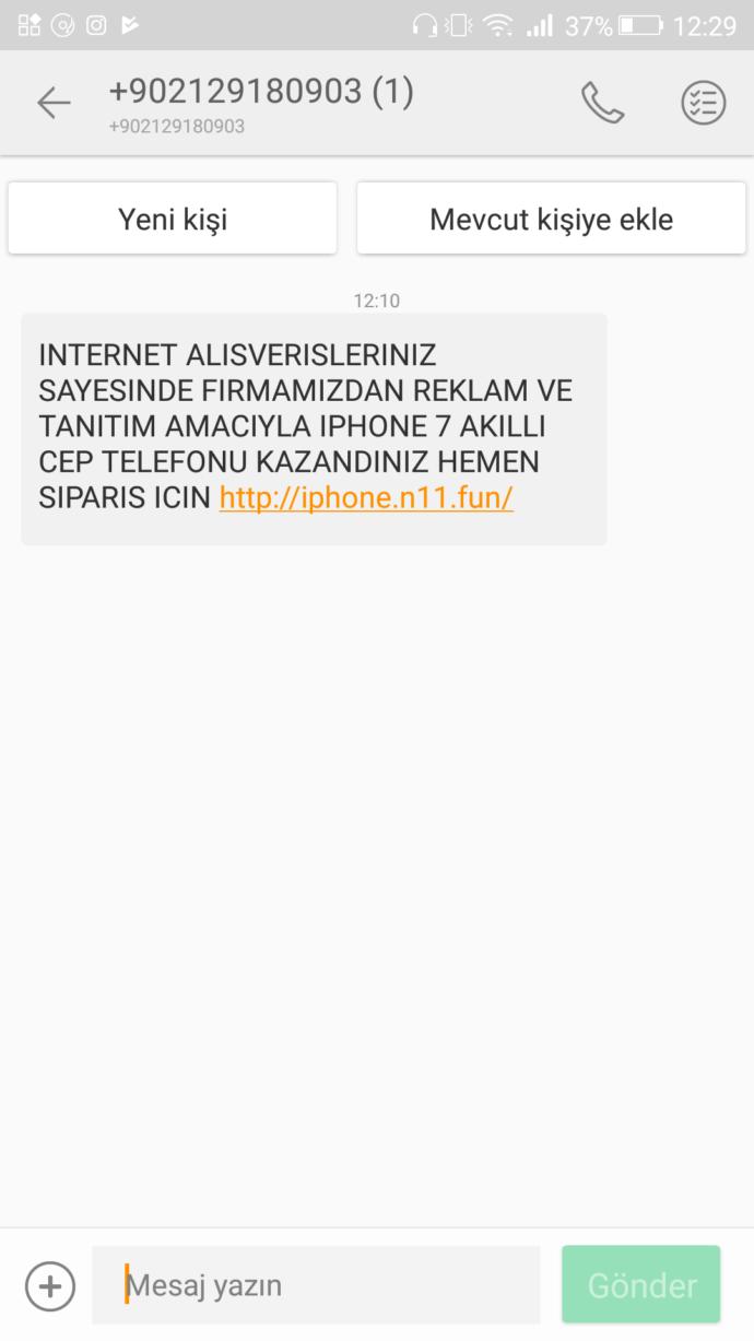 Sizc bu mesaj doğrumu?