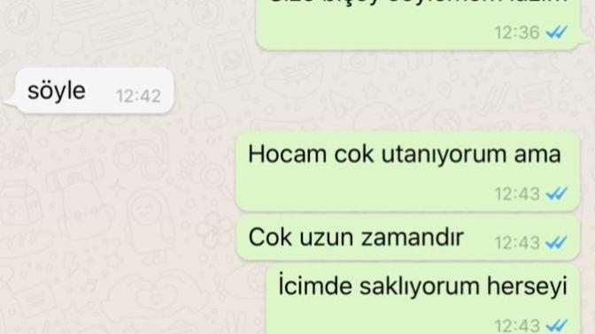 Üniversite hocama onu sevdiğimi söyledim ve sonuç, napıcam?