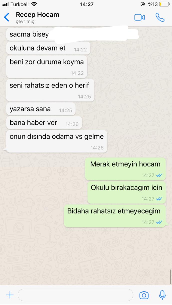 Üniversite hocama açıldım ve nasipte varsa oluruz dedi , ne demek bu?