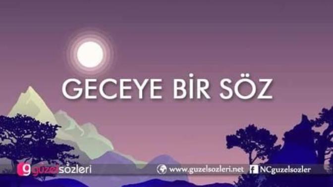 Geceye bir söz bırakın?