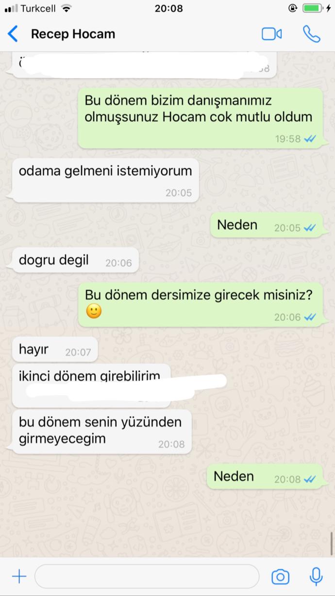 Üniversite hocam neden böyle yapıyor sizce?