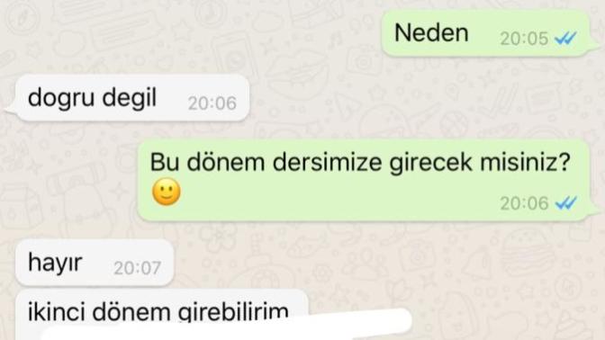 Üniversite hocam neden böyle yapıyor sizce?