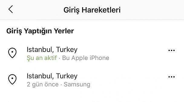 İnstagram hesap hareketleri