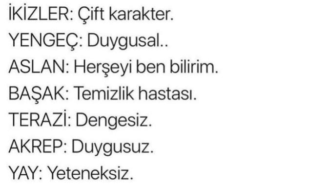 Burçların Kötü Özelliği nelermiş öğrenmek istermisiniz?