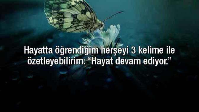 En çok sevdiğin üç kelime nedir?