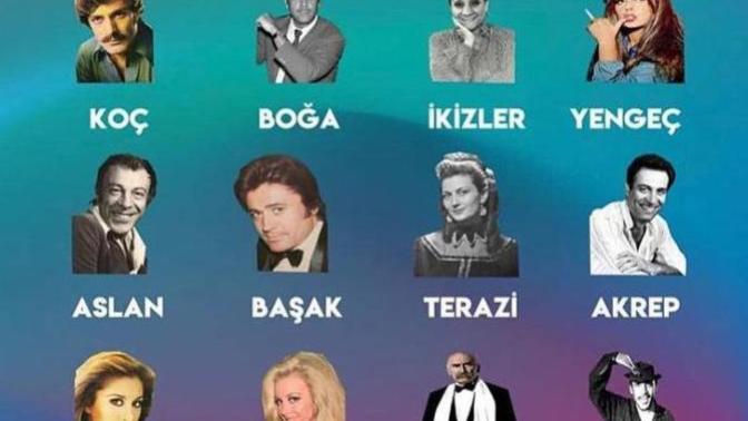 Ünlü Yeşilçam Oyuncuları ve Burçları sizin burcunuz hangisi öğrenmek istermisiniz?