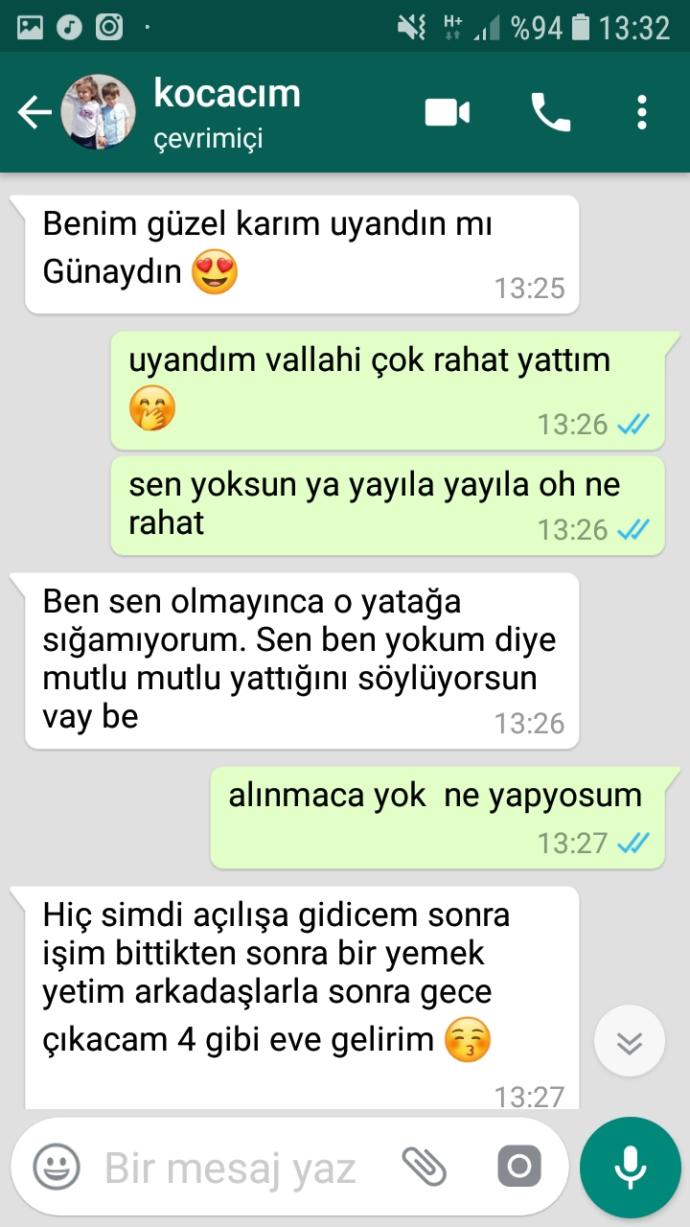 Kocam iş gezisine gitti?