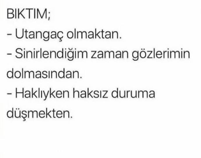 Sizi bıktıran özellikleriniz neler?