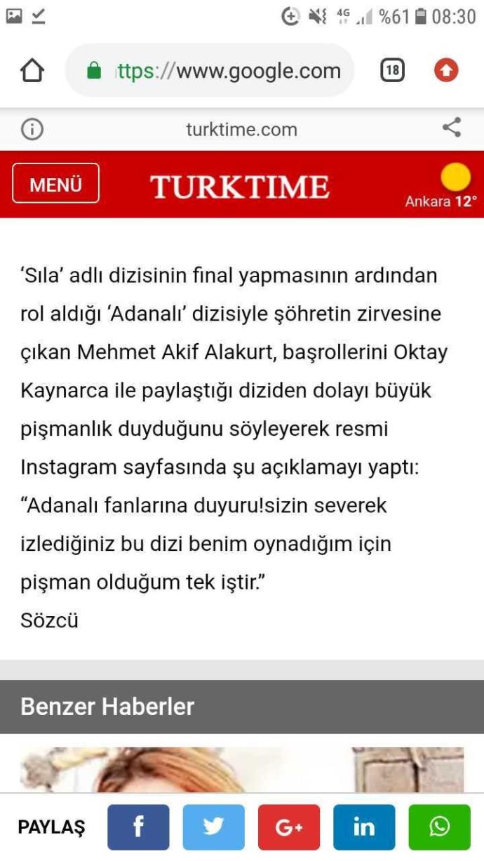 M. akif alakurt ne dedi?