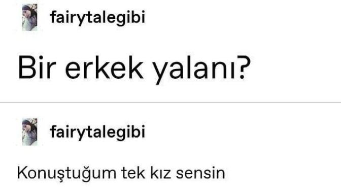 Bir erkek yalanı yazar mısınız?