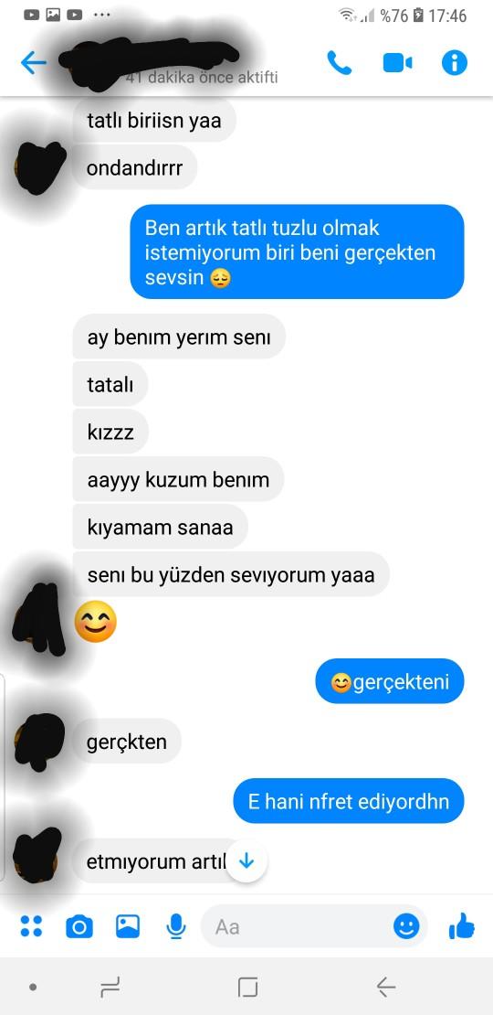 Takıntılı eski sevgilim fake hesptan yazıyor konusuyoruz ne demek istiyor bu hislleri ne bana karşı?