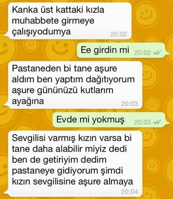 Aşure getiren komşuya ne diyorsunuz?