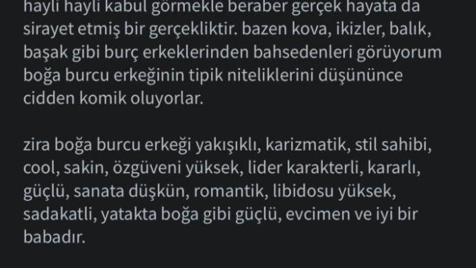 Boğa Burcu erkeği hakkında söylenenler doğru mu sizce?