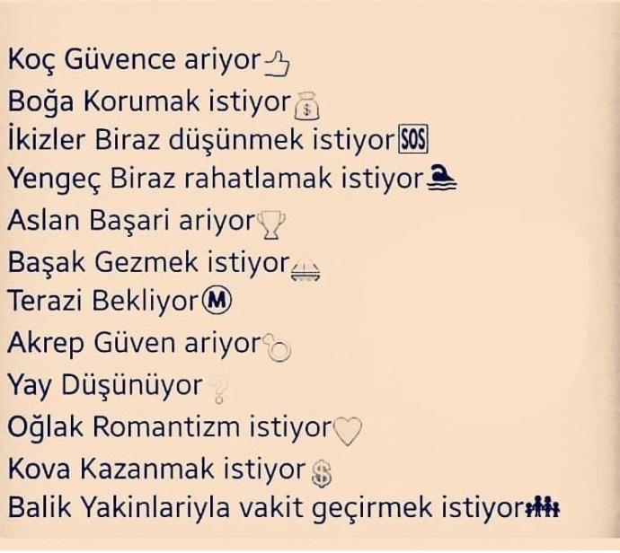 Burcun ne arıyor?
