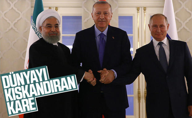 Putin ve Ruhani Ankara’da Erdoğan ile görüştü! Dünya bizi kıskanıyor mu?