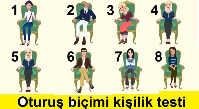 Oturuş biçimi testi: genelde nasıl oturursunuz?