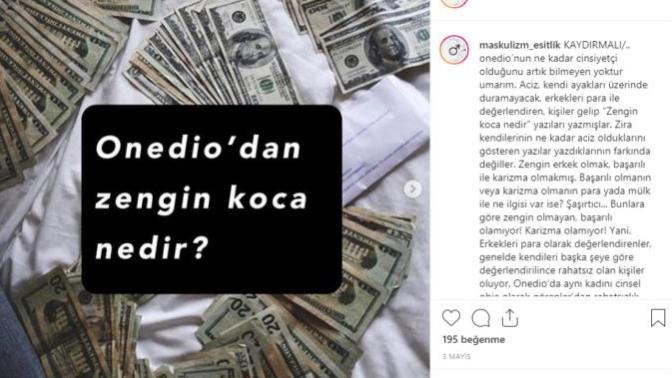 Onedio nun erkekleri finansal köle olarak gören cinsiyet ırkçısı bir site olması?