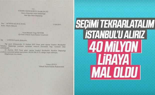 Yenilenen seçim maliyeti