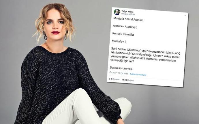 Tuğçe Kazaz'ın beyin yakan Atatürk sorusu sosyal medyada infial yarattı, peki sizin düşünceniz nedir?