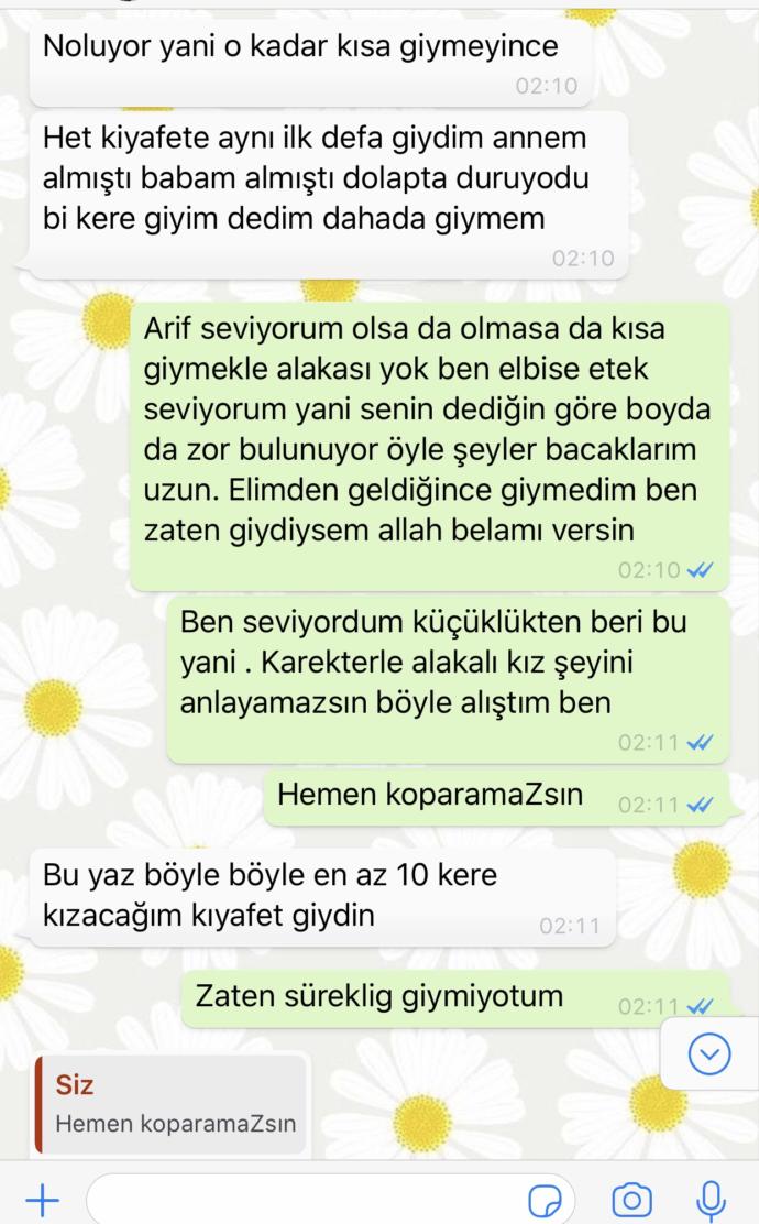 Sevgilim kıyafetime karışıp kısıtlıyor gerçekten bıktım ne yapayım sizce?