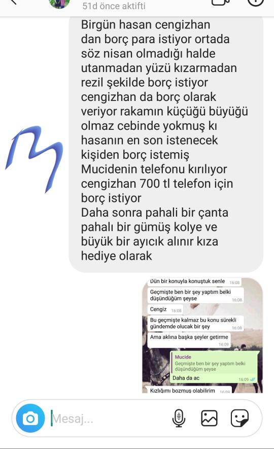 Sizce ayrıldığını bir nişanlının bir yakınına onun hakkında böyle bir yazı gelse sen nasıl olursun?