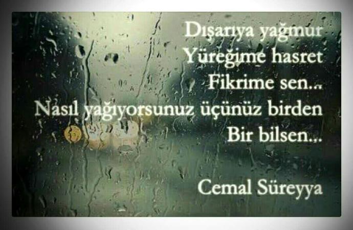 ☔Benim gibi yağmur sevenler, yağarken kirli kalpleri de temizlesin diyenler🙋🌧Yağmurda, ruh halinizi anlatan🎶şarkı/şiir hangisi?