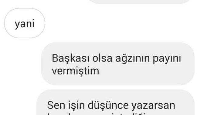İşim düşünce yazarım diyen bir kişiye güzel cevap verdim mi?